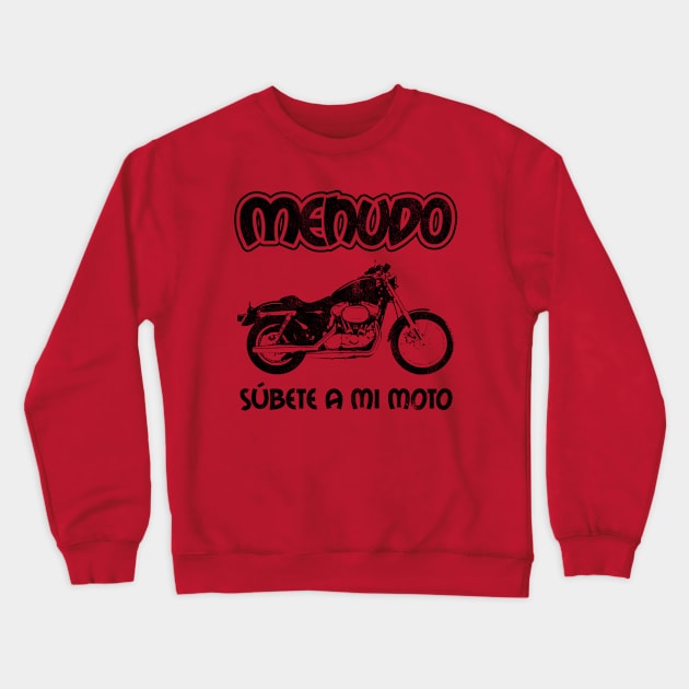 Súbete a mi Moto T-Shirt Black Crewneck Sweatshirt by hitman514
